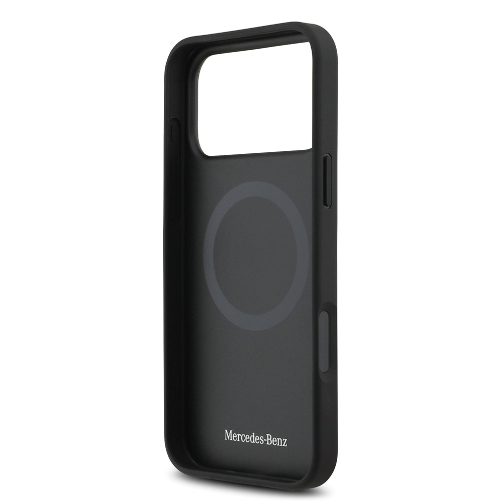 Mercedes Benz iPhone 17 Pro Max Orjinal Lisanslı M-safe Şarj Özellikli Şeritli Yıldız Desenli Metal Logolu Deri Kılıf Mercedes Benz iPhone 17 Pro Max Orjinal Lisanslı M-safe Şarj Özellikli Şeritli Yıldız Desenli Metal Logolu Deri Kılıf